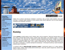 Tablet Screenshot of kominy.name